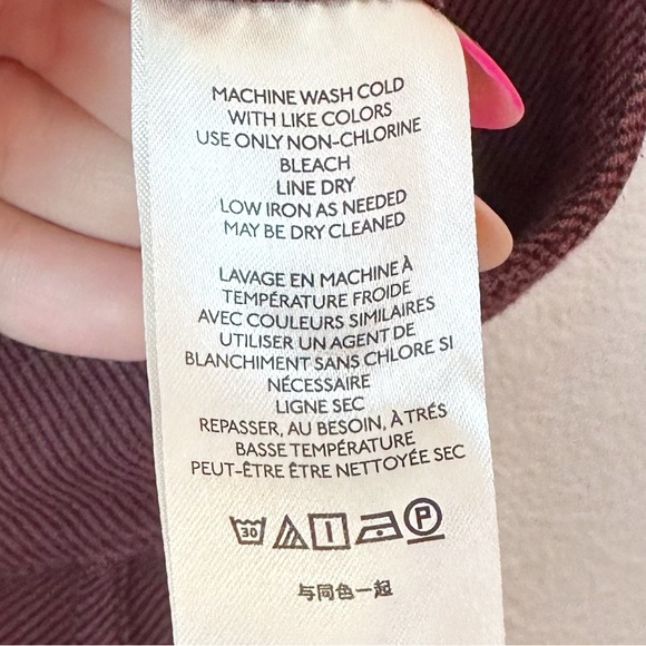 Anthropologie Maeve High-Rise Seamed Leggings in Plum 20 W - Picture 6 of 7